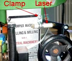 Laser on Mill Drill