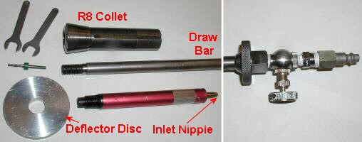 Parts for the mini mill including tubular draw bar