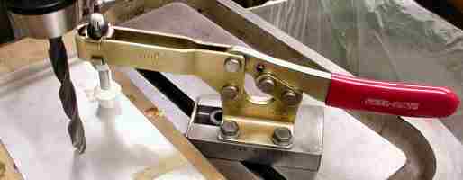 Kostelnicek's sheet metal hold down drill press clamp