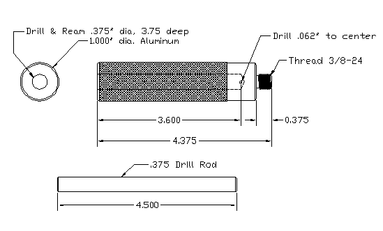 Drawings for Lathe Tapping Device